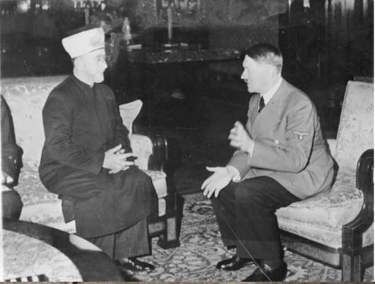 אל-חוסייני בפגישה עם היטלר, נובמבר 1941. 